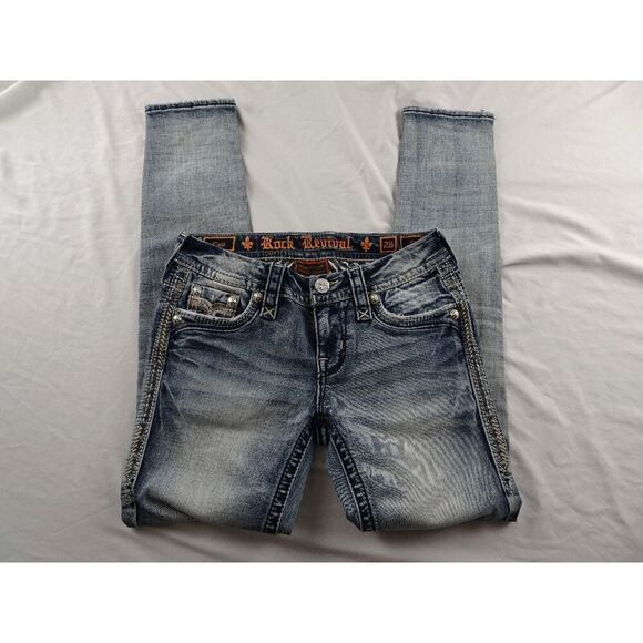 Rock Revival Cait Skinny Jean Size 26 - Picture 2 of 9